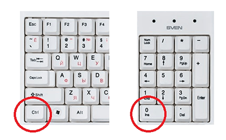 Как сбросить размер шрифта с помощью клавиатуры