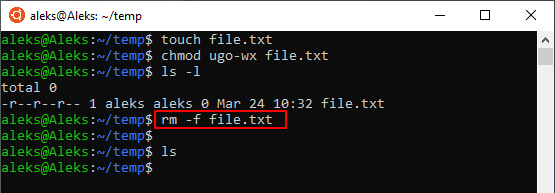 Изменить атрибуты файла linux