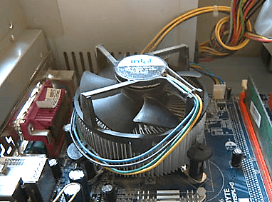 вентилятор на радиаторе процессора