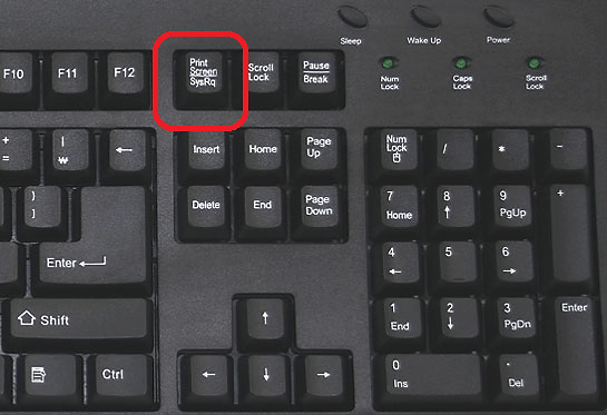 Сочетание клавиш для печати экрана