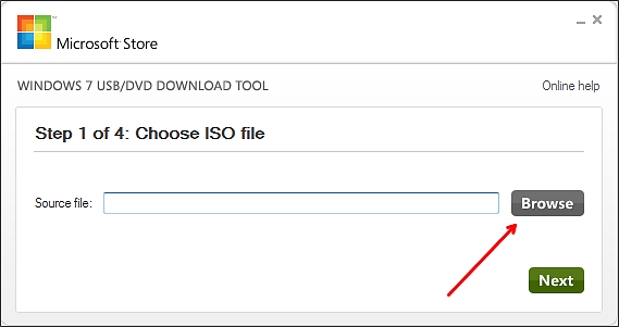 Windows 7 USB/DVD Download tool