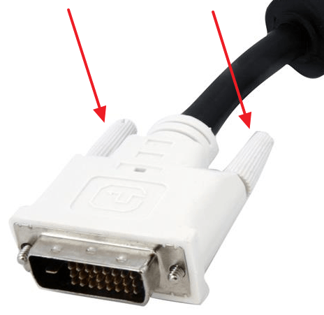 винты для фиксации DVI кабеля