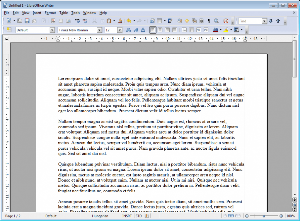 Бесплатный текстовый редактор LibreOffice Writer Бесплатный текстовый редактор LibreOffice Writer